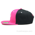 Chapeau Snapback brodé en coton